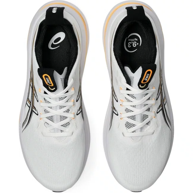 Tênis ASICS GEL-Nimbus 28 Masculino Branco e Laranja