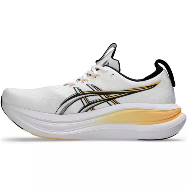Tênis ASICS GEL-Nimbus 28 Masculino Branco e Laranja