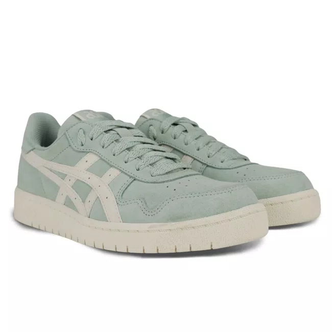 Tênis Asics Japan S Camurça Verde/Branco Feminino