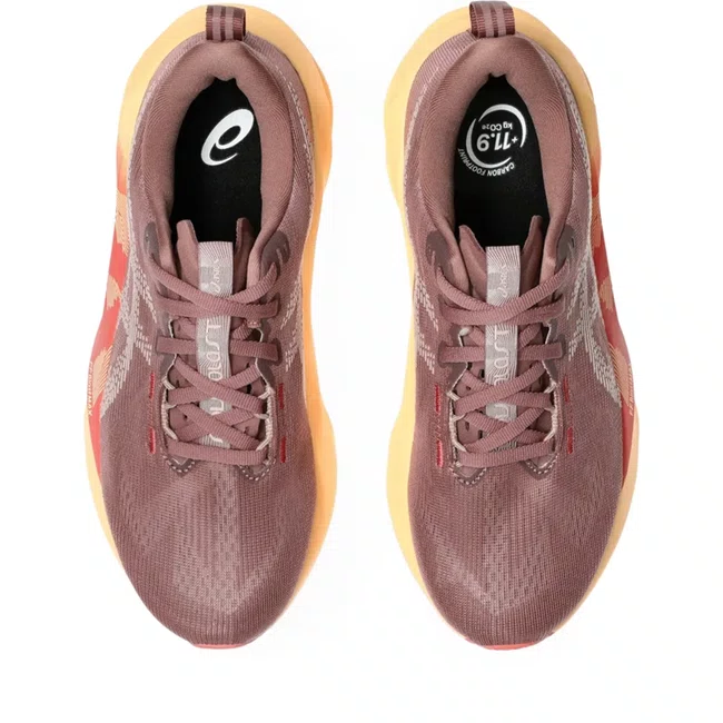 Tênis ASICS Novablast 5 - Feminino - Roxo/Rosa
