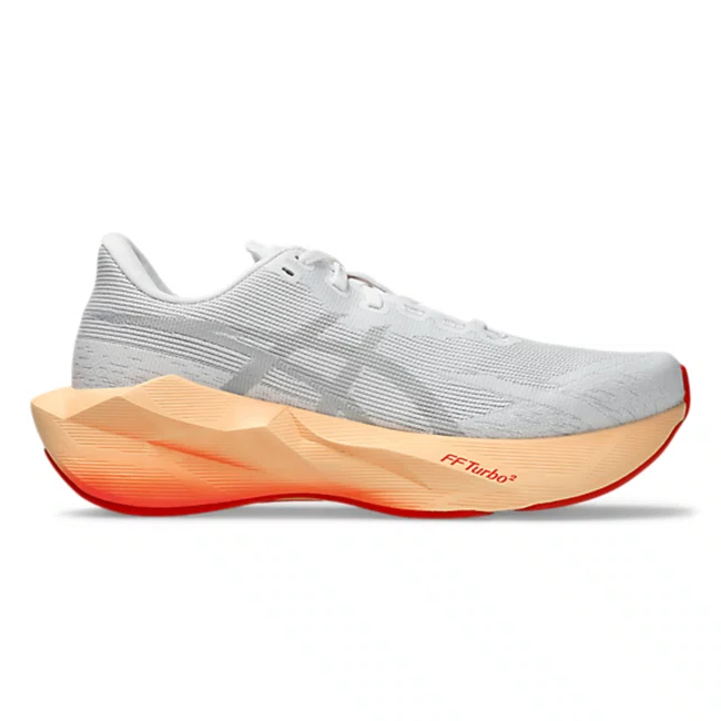 Tênis ASICS Novablast 6 Feminino Branco e Coral 