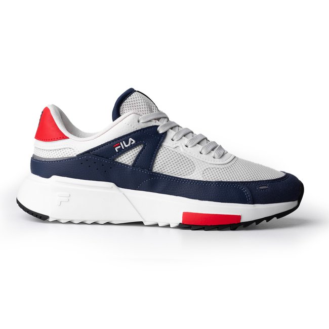 Tênis Fila F Virtuous Retrô Masculino Branco, Azul e Vermelho