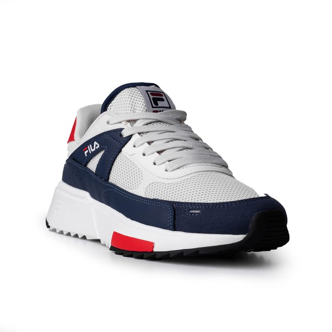Tênis Fila F Virtuous Retrô Masculino Branco, Azul e Vermelho