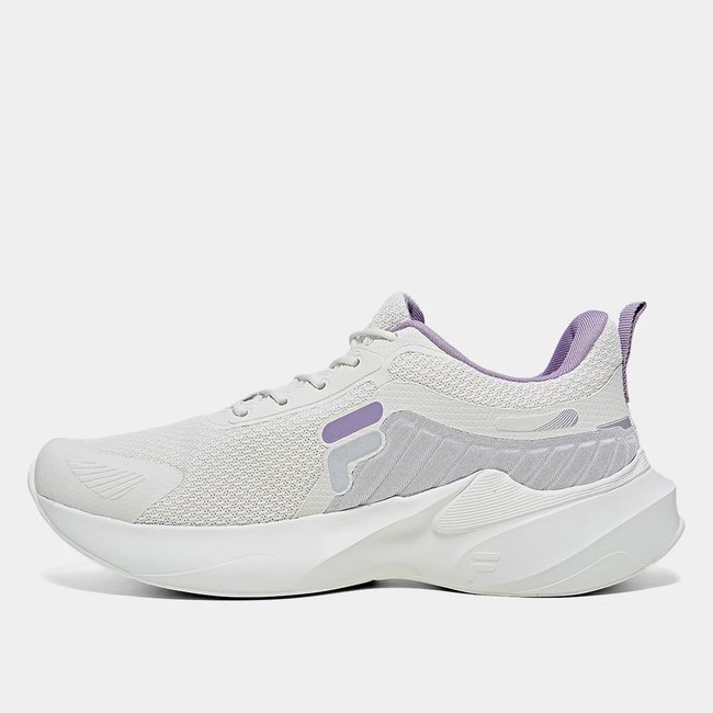 Tênis Fila Progress Lite Branco/Prata Feminino