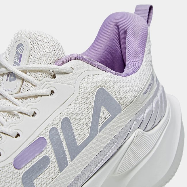 Tênis Fila Progress Lite Branco/Prata Feminino