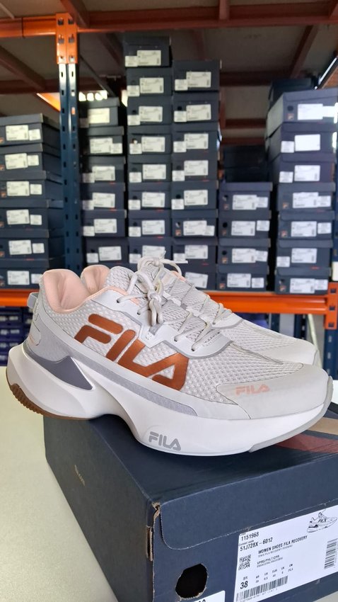 Tênis Fila Recovery Feminino Branco e Cobre