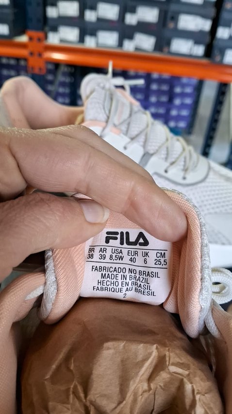 Tênis Fila Recovery Feminino Branco e Cobre