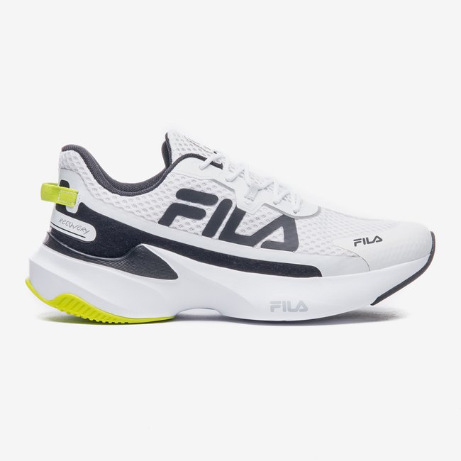 Tênis Fila Recovery Branco/Preto/Verde Masculino