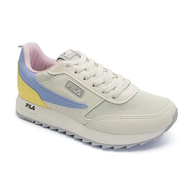 Tênis Fila Retro Flag Feminino Branco/Amarelo/Azul
