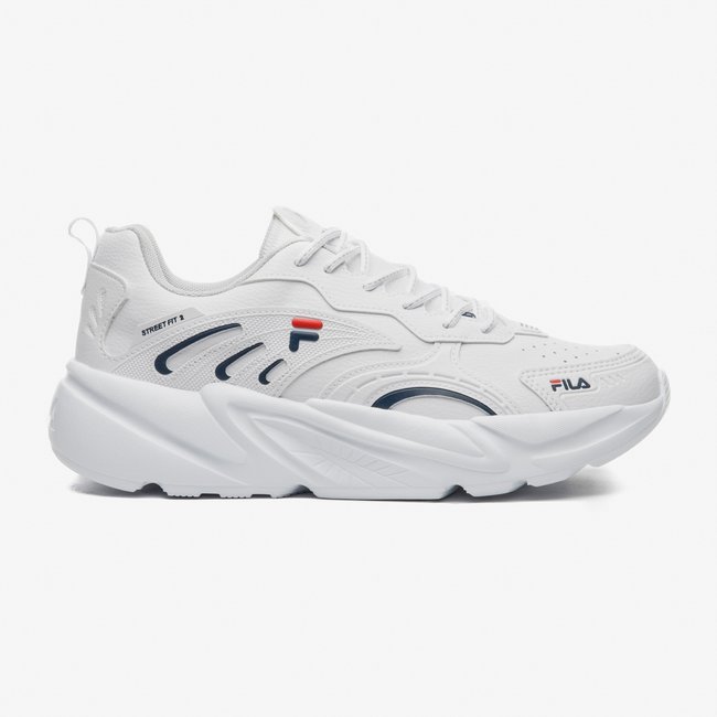 Tênis Fila Street Fit 2 Branco/Azul Feminino