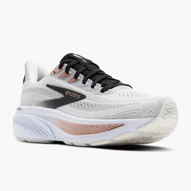 Tênis Brooks Ghost 17 Feminino Branco e Preto