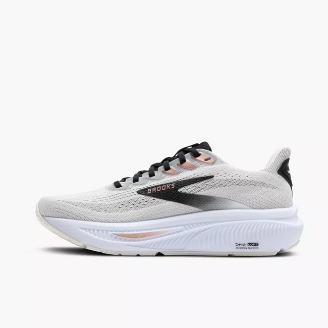 Tênis Brooks Ghost 17 Feminino Branco e Preto