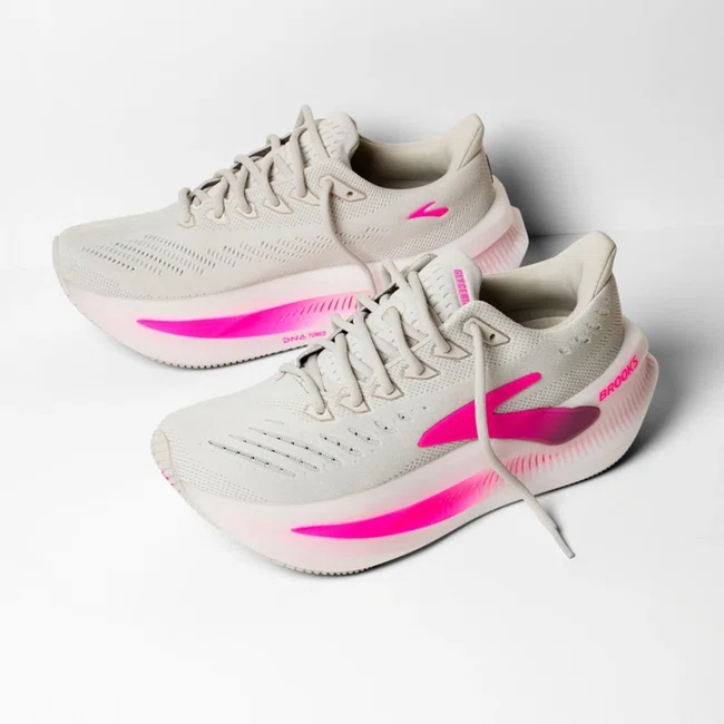Tênis Brooks Glycerin Max 2 Feminino Cinza e Rosa