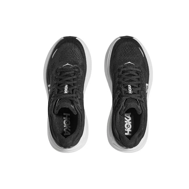 Tênis HOKA Bondi 9 Feminino Preto e Branco