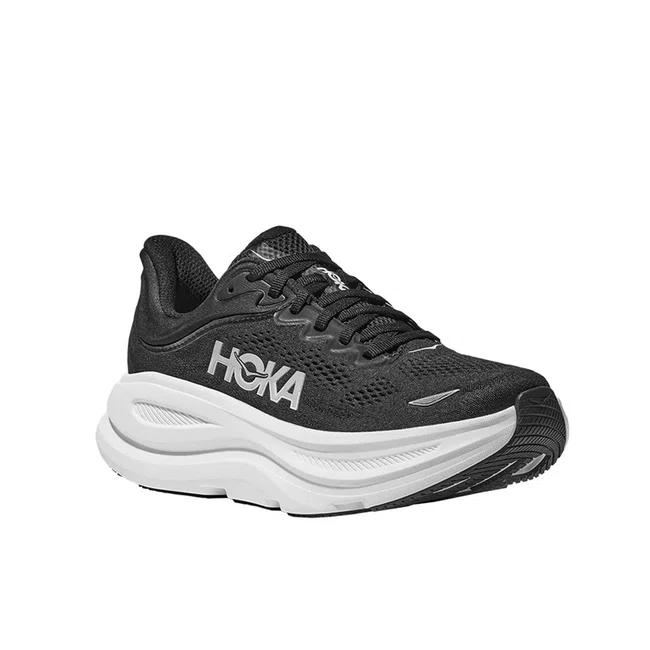 Tênis HOKA Bondi 9 Feminino Preto e Branco