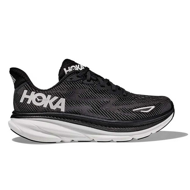 Tênis Hoka Clifton 9 Feminino Preto e Branco