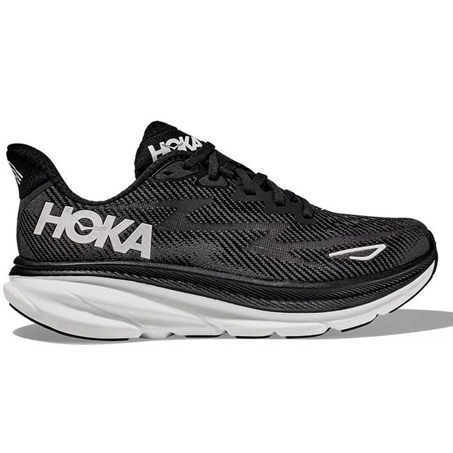 Tênis Hoka Clifton 9 Preto e Branco Unissex