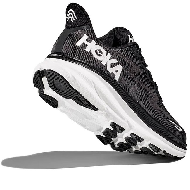 Tênis Hoka Clifton 9 Preto e Branco Unissex