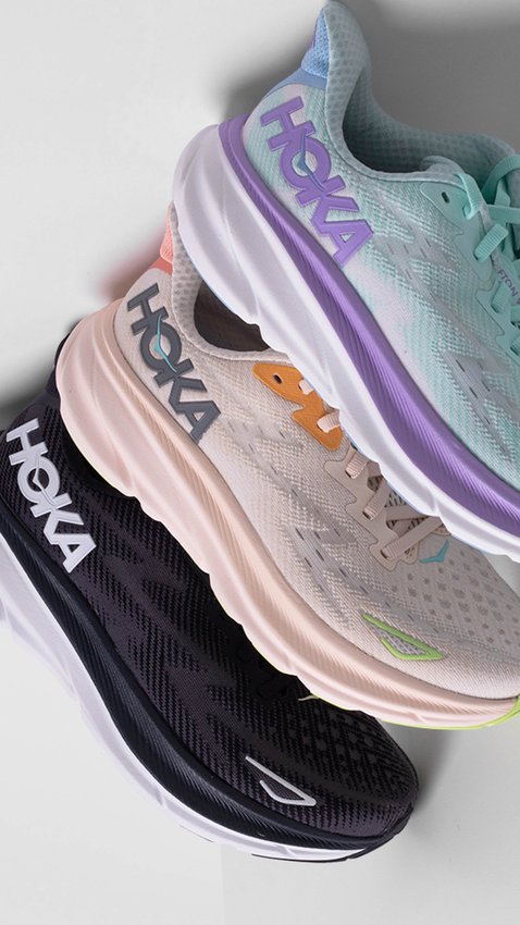 Tênis Hoka Clifton 9 Preto e Branco Unissex