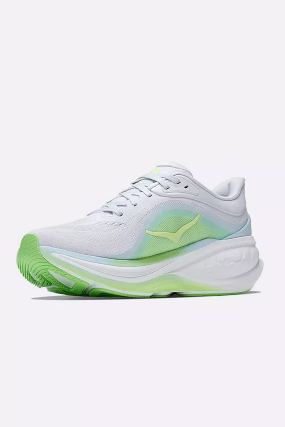Tênis Hoka Clifton Pro Feminino Branco e Verde