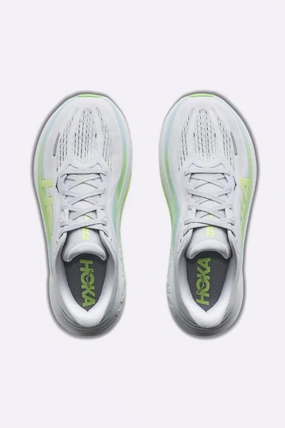 Tênis Hoka Clifton Pro Feminino Branco e Verde