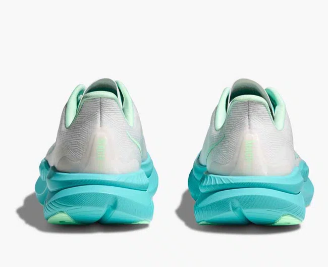 Tênis HOKA Mach 6 Feminino - Branco/Azul