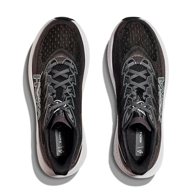 Tênis Hoka Mach 6 Masculino Preto/Branco 