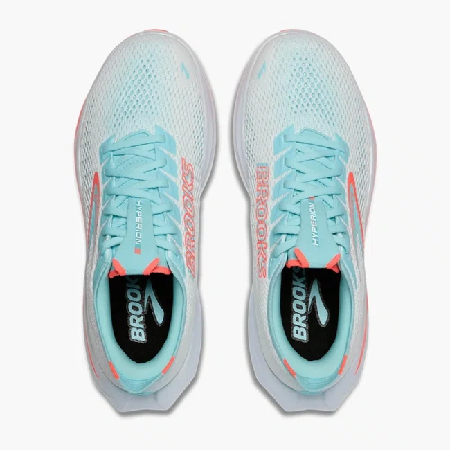 Tênis Brooks Hyperion 3 Feminino Branco e Rosa