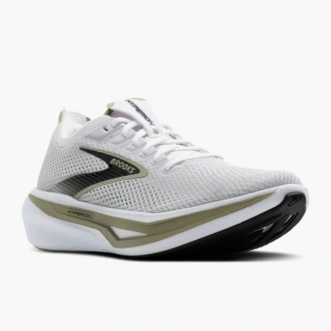 Tênis Brooks Hyperion 3 Masculino Branco e  Verde