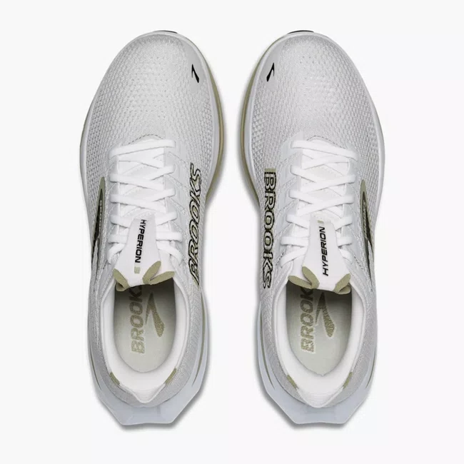 Tênis Brooks Hyperion 3 Masculino Branco e  Verde