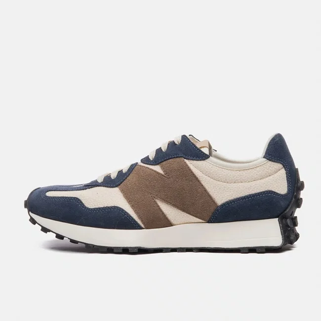 Tênis New Balance 327 v1 Feminino Azul Marinho e Marrom