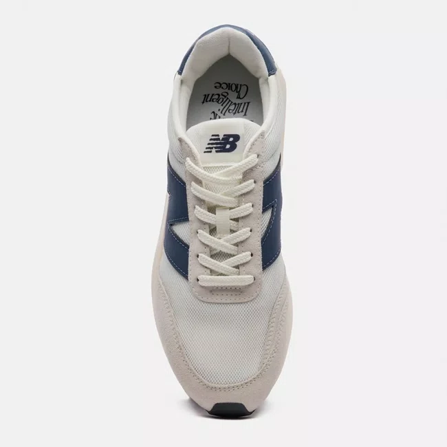 Tênis New Balance 370v1 Bege e Azul Marinho