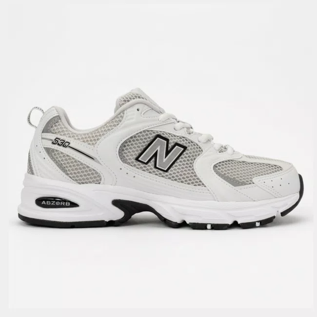 Tênis New Balance 530 Feminino Branco e Prata