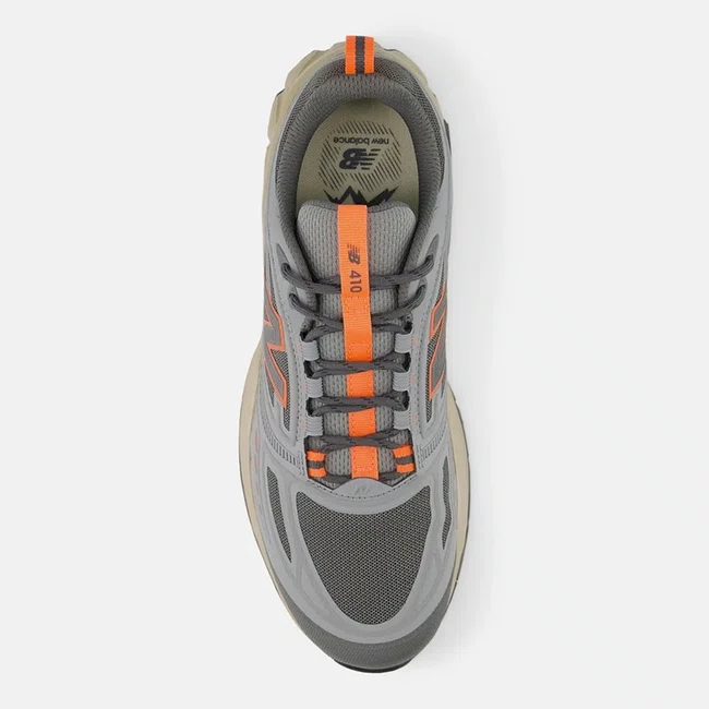 Tênis New Balance Fresh Foam 410v9 Masculino Cinza e Laranja