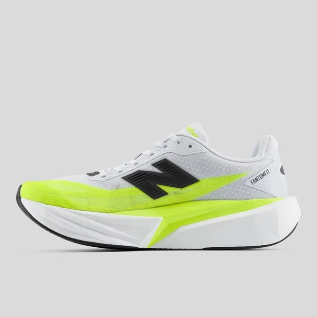 Tênis New Balance FuelCell Rebel v5 Masculino Gelo e Verde Neon