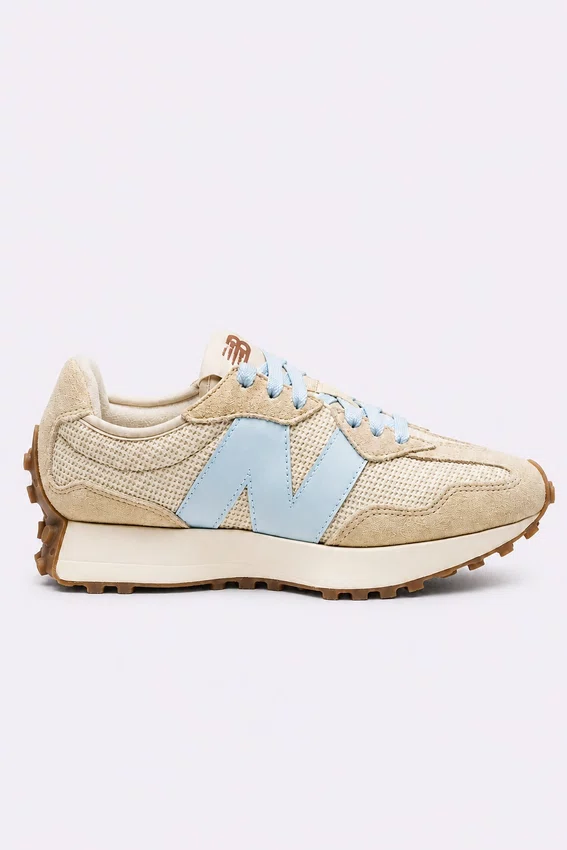 Tênis New Balance 327 v1 Feminino Bege e Azul