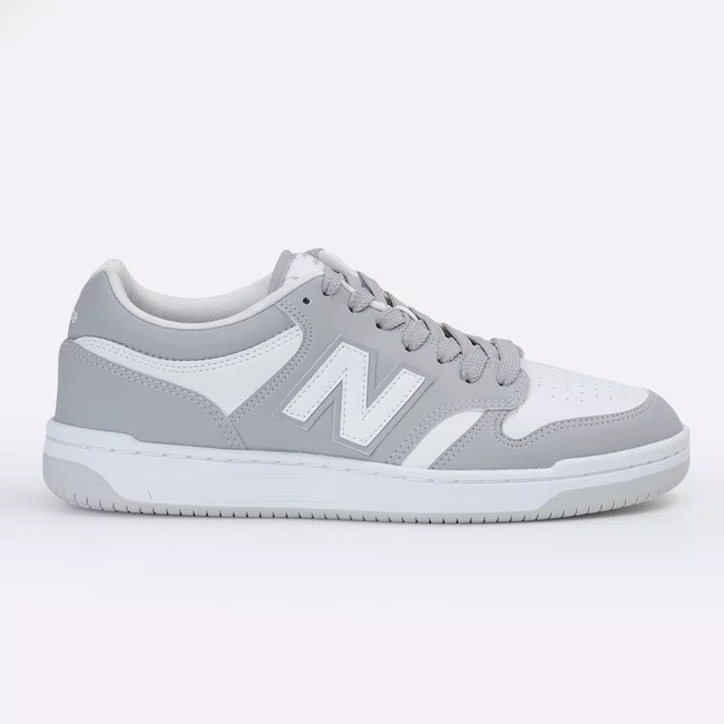 Tênis New Balance 480 Low Masculino Branco/Cinza