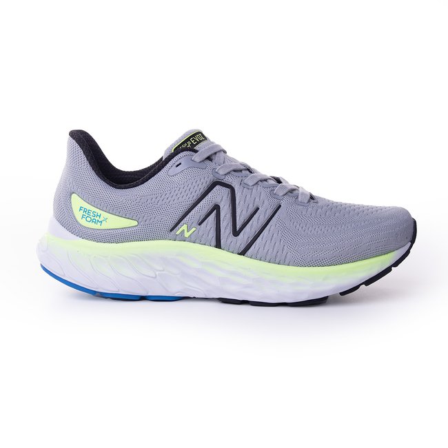 Tênis New Balance Fresh Foam X EVOZ V3 Masculino Cinza/Verde
