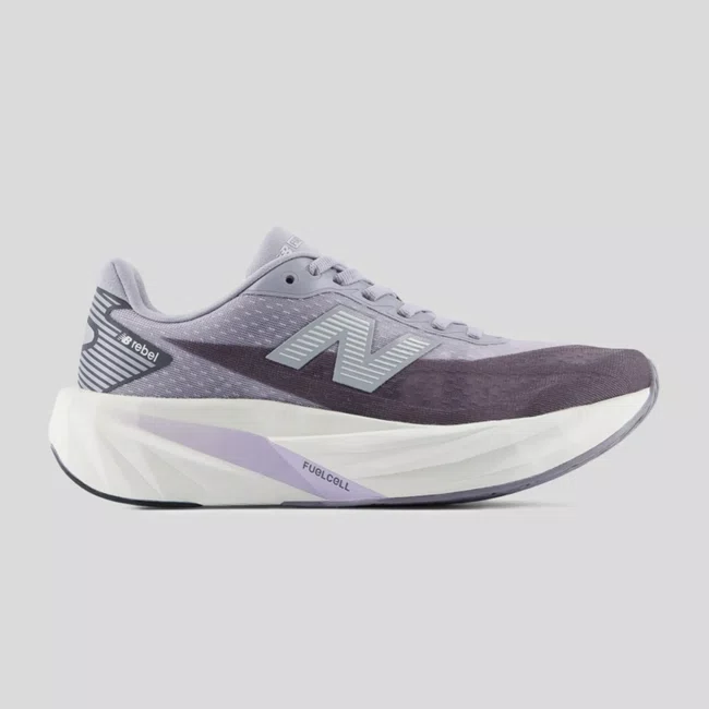 Tênis New Balance FuelCell Rebel v5 Feminino Lilás Acinzentado e Grafite