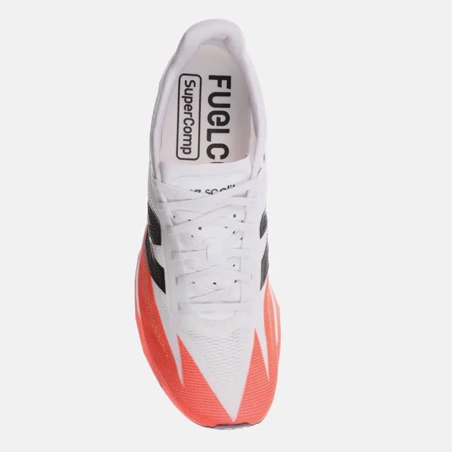 Tênis New Balance FuelCell SuperComp Elite v5 Feminino Branco/Laranja Neon