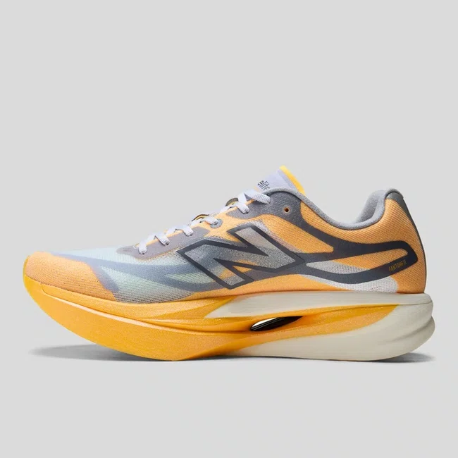 Tênis New Balance SuperComp Elite v6 Masculino Laranja Claro e Lilás