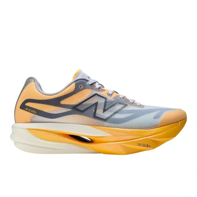 Tênis New Balance SuperComp Elite v6 Masculino Laranja Claro e Lilás