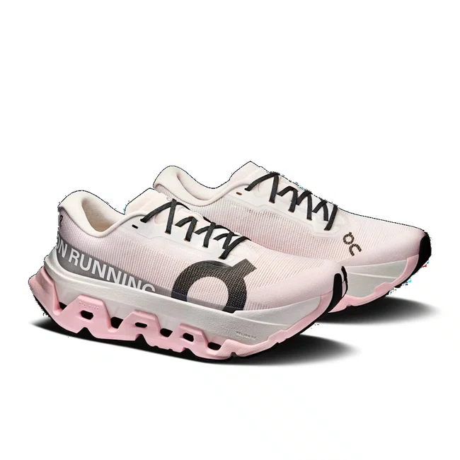 Tênis On Cloudmonster 3 Hyper Feminino Branco e Rosa