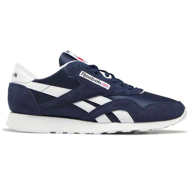Tênis Reebok CL Nylon Masculino Azul e Branco