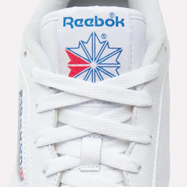 Tênis Reebok Club C 85 Masculino Branco e azul