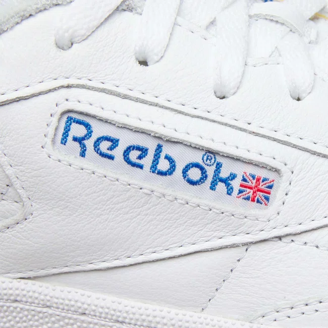Tênis Reebok Club C 85 Masculino Branco e azul