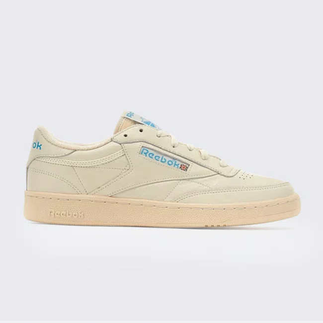 Tênis Reebok Club C 85 Vintage Feminino Bege/Azul