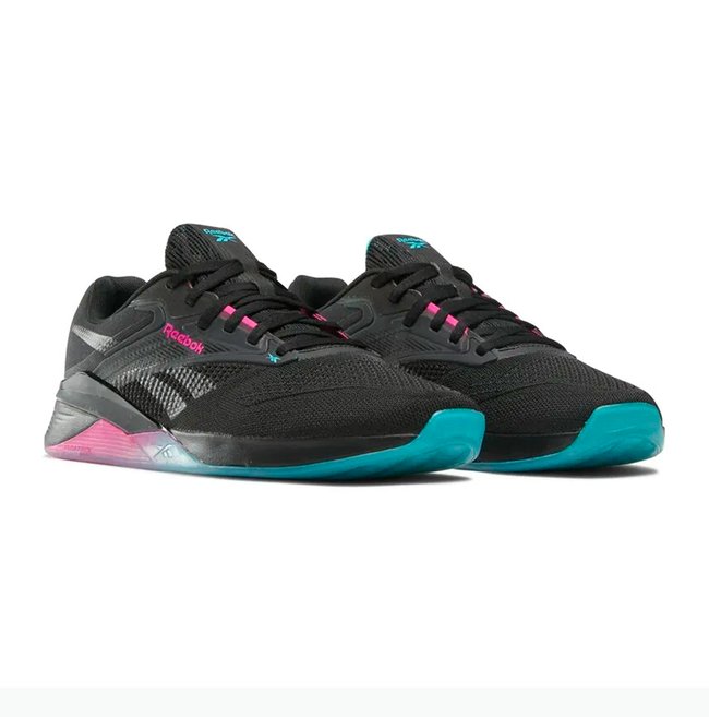Tênis Reebok Nano X4 Feminino Preto Rosa Azul