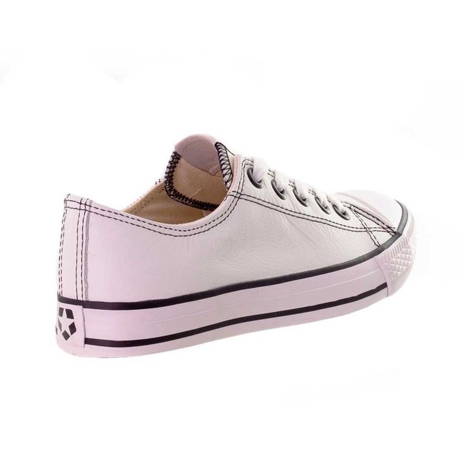 Tênis Street Star Low Couro Unissex Branco