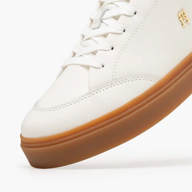 Tênis Tommy Hilfiger TH Chic Sneaker Feminino Branco e Verde